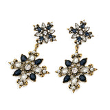 Palace style retro distressed carved pendants personality exaggerated temperament earrings earrings