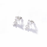 925 Silver Needle Bear Earrings Earrings Personality All-match Non-pierced Ear Clips
