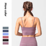 Women's thin shoulder strap yoga sports bra women's sling beauty back running fitness sports women's underwear