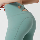 Sexy Peach Hip Yoga Pants High-elastic Nylon Sports Tights Quick-drying Running Training High-waist Fitness Pants