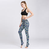 Sports Yoga Striped Print Pants Fitness Leopard Print Sweatpants