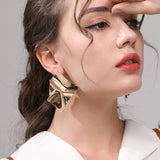 Metal beach earrings simple wild earrings personalized geometric earrings