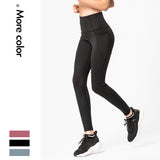 Nylon yoga pants, hip-lifting fitness exercise, tight-fitting high-waist pocket cropped pants