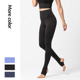 Pure color nylon yoga pants spring and summer hip-lifting gym clothes sports tight high waist cropped pants