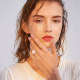 Three-piece open adjustable ring simple and versatile ring