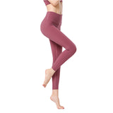 Fitness pants stretch abdomen tight sports pants wear peach autumn and winter nude buttocks yoga pants