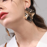 Metal beach earrings simple wild earrings personalized geometric earrings