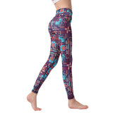 Yoga pants women printed sports swimming trunks swimwear diving pants stretch and quick-drying