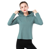 Anti-static sports jacket Slim-fit hooded jacket Outdoor running yoga workout clothes
