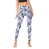 Yoga pants side pocket camouflage print leggings outdoor sports fitness pants