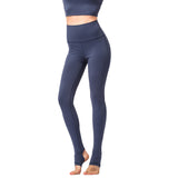 Pure color nylon yoga pants spring and summer hip-lifting gym clothes sports tight high waist cropped pants