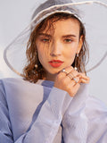 Four-piece ring fashionable personality simple fashion suit ring creative open ring