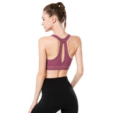 Beautiful back sports shockproof bra, sports underwear, nude yoga wear, no steel ring, gather seamless vest