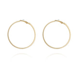 Exaggerated fashion hoop earrings female temperament personality trendy girl heart big earrings