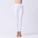Spring and summer yoga pants European and American outdoor sports seamless high waist hip hip fitness cropped pants