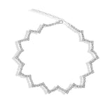 Short wave shape necklace necklace, fresh and simple short clavicle chain