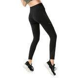 Yoga pants mesh stitching sports trousers with pockets hip-lifting tight-fitting high-stretch fitness pants