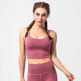Women's thin shoulder strap yoga sports bra women's sling beauty back running fitness sports women's underwear