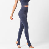 Pure color nylon yoga pants spring and summer hip-lifting gym clothes sports tight high waist cropped pants