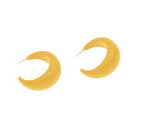 Temperament retro exaggerated acrylic earrings C-shaped semicircle personalized earrings earrings fashion all-match earrings