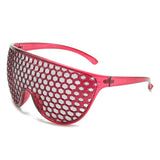 Funny Grid One Big Frame Sunglasses