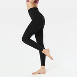 Nude yoga pants, high waist, thin hips, fitness pants, quick-drying sports, running yoga pants