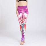 Yoga animal print pants sports tights fitness yoga pants