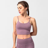 Women's thin shoulder strap yoga sports bra women's sling beauty back running fitness sports women's underwear