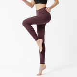 Sexy Peach Hip Yoga Pants High-elastic Nylon Sports Tights Quick-drying Running Training High-waist Fitness Pants