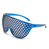 Funny Grid One Big Frame Sunglasses