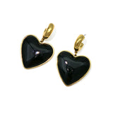 Love stud earrings trendy personality earrings simple and compact peach heart earrings