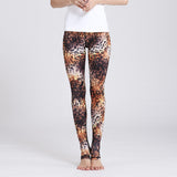Sports Yoga Striped Print Pants Fitness Leopard Print Sweatpants
