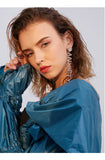 Letter Hipster Earrings Exaggerated Long Earrings Simple Wild 925 Silver Pin Earrings