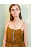 All-match necklace personality simple fashion temperament sweater chain long tassel necklace