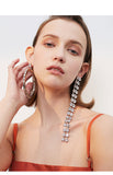 Fashion temperament circle earrings simple exaggerated round long tassel earrings earrings
