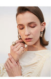 Artificial pearl simple and elegant temperament ring fashion exaggerated net red atmospheric index finger ring