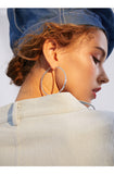 Exaggerated fashion hoop earrings female temperament personality trendy girl heart big earrings