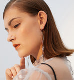 925 silver needle temperament tassel earrings long earrings personality sexy earrings earrings earrings