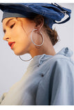 Exaggerated fashion hoop earrings female temperament personality trendy girl heart big earrings