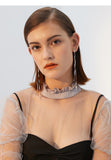 925 silver needle temperament tassel earrings long earrings personality sexy earrings earrings earrings