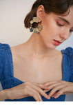 Exaggerated open circle type big ear ring ring air earrings