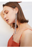 Fashion temperament circle earrings simple exaggerated round long tassel earrings earrings