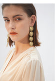 Retro circle earrings temperament personality trendy ear ring wild ring exaggerated tassel earrings
