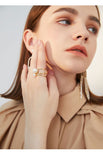 Open imitation pearl index finger ring hipster simple ring jewelry finger ring