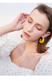 Temperament retro exaggerated acrylic earrings C-shaped semicircle personalized earrings earrings fashion all-match earrings