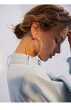 Exaggerated fashion hoop earrings female temperament personality trendy girl heart big earrings