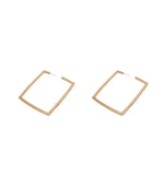 Square earrings exaggerated earrings personality trendy simple and cold style earrings