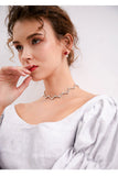Short wave shape necklace necklace, fresh and simple short clavicle chain