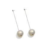 Artificial pearl tassel earrings long exaggerated atmosphere earrings fashion trend personalized ear jewelry