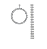 Fashion temperament circle earrings simple exaggerated round long tassel earrings earrings
